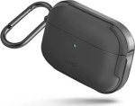 Uniq &uuml;mbris UNIQ Valencia Apple AirPods Pro hall/gunmetal hall antimikroobne