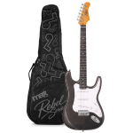 Rebel ST-t&uuml;&uuml;pi elektrikitarr (Metallic Black)