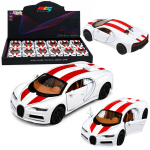 Interaktiivne metallist sportauto Lean Toys 333127, valge