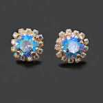 Naiste k&otilde;rvar&otilde;ngad DiamondSky Glory III Light Sapphire Shimmer koos Swarovski kristallidega