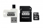 GoodRam m&auml;lukaart 64GB microSDHC cl. 10 UHS-I + adapter + kaardilugeja