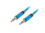 Audio kaabel - LANBERG - CA-MJMJ-10CU-0030-BL - 3,5mm jack - 3 meetrit - Sinine