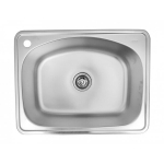 Roostevabast terasest valamu D6248X sifooniga