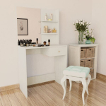 vidaXL tualettlaud, puitlaastplaat, 75 x 40 x 141, valge