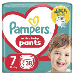 P&uuml;ks-m&auml;hkmed PAMPERS Pants, Jumbo Pack, 7 suurus, 38 tk