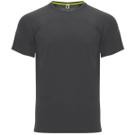 Unisex l&uuml;hikeste varrukatega T-s&auml;rk, tumehall, XS
