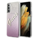 &Uuml;mbris Guess telefonile Samsung S21 Plus, Glitter Vintage Logo