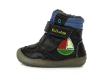 Laste talvesaapad D.D. Step, nahast W071-657A, must, 20