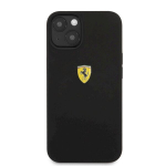 Telefoni &uuml;mbris silikoonist Ferrari sobib iPhone 13 mini, must