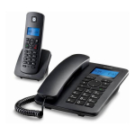 Motorola C4201 Combo DECT fikse telefon (2 tk) Must
