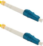 Qoltec kiudoptiline patchcord LC/UPC &ndash; LC/UPC | &Uuml;hemoodiline | 9/125 | G652D | Simplex | 1 m