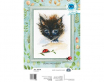 Ristpistes tikkimiskomplekt "Lepatriinu ja superkass" 11.5 cm x 15.5 cm, RTO