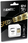 Atminties kortelė Emtec microSDHC 64GB Class10 Speedin 95/90 MBs