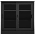 vidaXL liugustega kapp, antratsiit, 90 x 40 x 90 cm, teras
