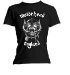 Naiste T-s&auml;rk, L&uuml;hikesed varrukad Motorhead "England"