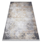 Vaip LUCE 84 kaasaegne Ornament vintage pestud - Struktuuriline hall / sinep