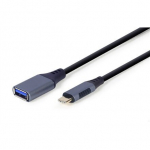 USB OTG адаптер - Gembird - 8716309121392 - Type-C на USB A - USB 3.0 - Металлический корпус