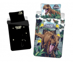 Laste voodipesukomplekt Jurassic World Roar Glowing, 140 x 200 + padjap&uuml;&uuml;r 70 x 90 cm