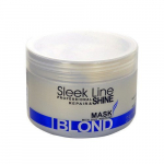Kollast tooni neutraliseeriv mask heledatele juustele Stapiz Sleek Line Blond 250 ml
