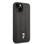 Karl Lagerfeldi tepitud puhvis Ikonik logo&uuml;mbris iPhone 14 must