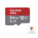 Sandisk m&auml;lukaart Ultra Android microSDXC 64GB 140MB/s A1 Cl.10 UHS-I + adapter