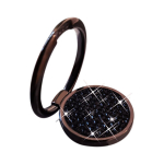 Telefonihoidja Universaalne s&otilde;rmehoidja telefonile Glitter Ring &ndash; Must