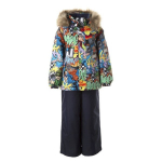 Huppa Poiste talvekomplekt WINTER, multicolor pattern/ navy