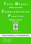 Tutor Master Helps You with Comprehension Practice, Multiple Choice Set One
