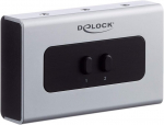 Delock 2-port Switch Stereo Jack 3,5mm