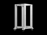Lanberg Avatud raam 19" 22U OR01-6822-S, 600x800mm, RAL7035, 4 vertikaalset paigaldusrauda