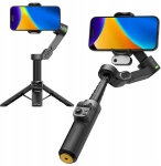 Kaamera stabilisaator - AOCHUAN X3 gimbal 3-teljeline stabiliseerimine 360&deg; n&auml;otuvastus must
