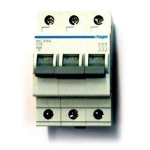 Hager Automaatne l&uuml;liti MC316A, 3P, 16A, C k&otilde;ver, 6kA, 400V