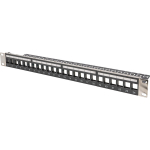 Digitus Plaatide paneel DN-91411-LF, 24 porti, 1U, must, pistiku t&uuml;&uuml;p: keystone