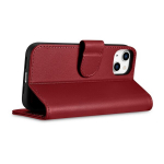 iCarer piniginės kate iPhone 14 Plus 2in1, RFID kaitai atspari, odinė flip dangtelis, raudona (WMI14220727-RD)