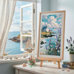 Ristpistekomplekt Abris Art "Kui meri on unistus" 23 x 40 cm AAH-318