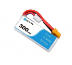 1 tk Lipo aku 7.4V 300mAh 45C 2S HV aku XT30 18AWG silikoonist traat 2S Whoop jaoks
