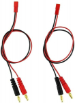 2 tk 4.0mm mees Banana Plug Lead laadimis&uuml;hendus JST 20AWG pehme silikoonist laadimiskaabel 30cm 11.8 tolli Lipo osad RC jaoks