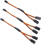 10 tk RC Servo pikenduskaabel 1 kuni 2 Y juhtme 300mm 3 Pin JR mees ja Futaba naine RC Drones Helikopterid autodele