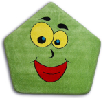 Vaip PAINT pentagon - 1553 roheline