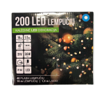 J&otilde;ulutuled 200LED/16m + 1.5m, v&auml;rv: sinine / k&uuml;lm valge (Flash) (123) 6615