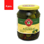 Marineeritud kurgid K&Auml;DAINIU, 660 g/330 g x 4 tk. pakett