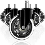 Kontoritooli kummirattad, 5 tk