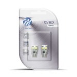 Blister 2x LED L313W - W5W 4xSMD5050 CANBUS Valge M-TECH