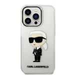 Karl Lagerfeld Ikonik Karl iPhone 14 Pro kaitse&uuml;mbris - l&auml;bipaistev