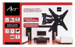 ART - Uchwyt do TV LED/LCD 19-55" 35 kg reg.pion/poziom podwojne ramię