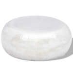 vidaXL sepistatud alumiiniumist kohvilaud, h&otilde;bedane