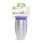 Roostevabast terasest tass Munchkin Miracle 360, 12 kuud+, lilla, 296 ml, 05190901