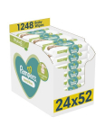 Niisked salvr&auml;tikud Pampers Sensitive Plastic Free, 24 x 52 tk