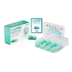 HASPRO m&uuml;ndirohelised silikoonist veek&otilde;rvatropid 6-paari (27dB)