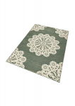 Vaip Hanse Home Gloria Lace Green Cream, 80x150 cm